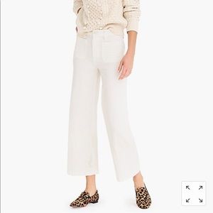 J.Crew — Point Sur washed wide-leg crop pant
